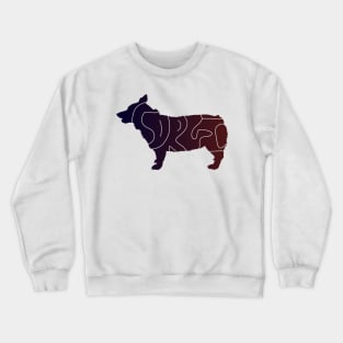 Corgi Text Crewneck Sweatshirt